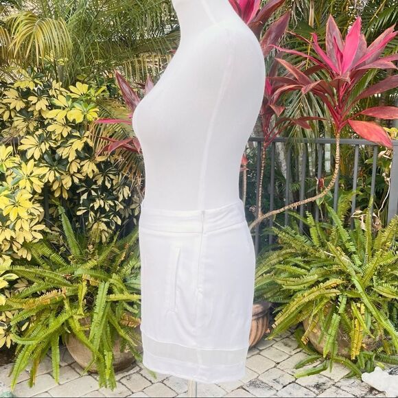 Zara High Waisted Mesh Cutout Shorts - Picture 7 of 8